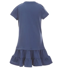Polo Ralph Lauren Little Girls Short-Sleeve Polo Bear Tiered Jersey Dress