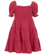 Polo Ralph Lauren Little Girls Short-Sleeve Smocked Jersey Dress