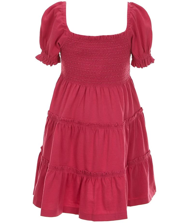 Polo Ralph Lauren Little Girls Short-Sleeve Smocked Jersey Dress