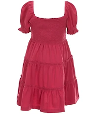 Polo Ralph Lauren Little Girls Short-Sleeve Smocked Jersey Dress