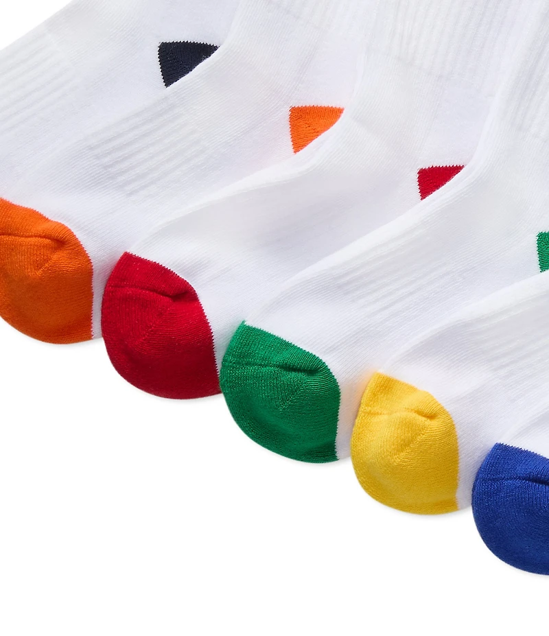 Polo Ralph Lauren Little/Big Boys Performance Polo Logo Crew Socks 6-Pack