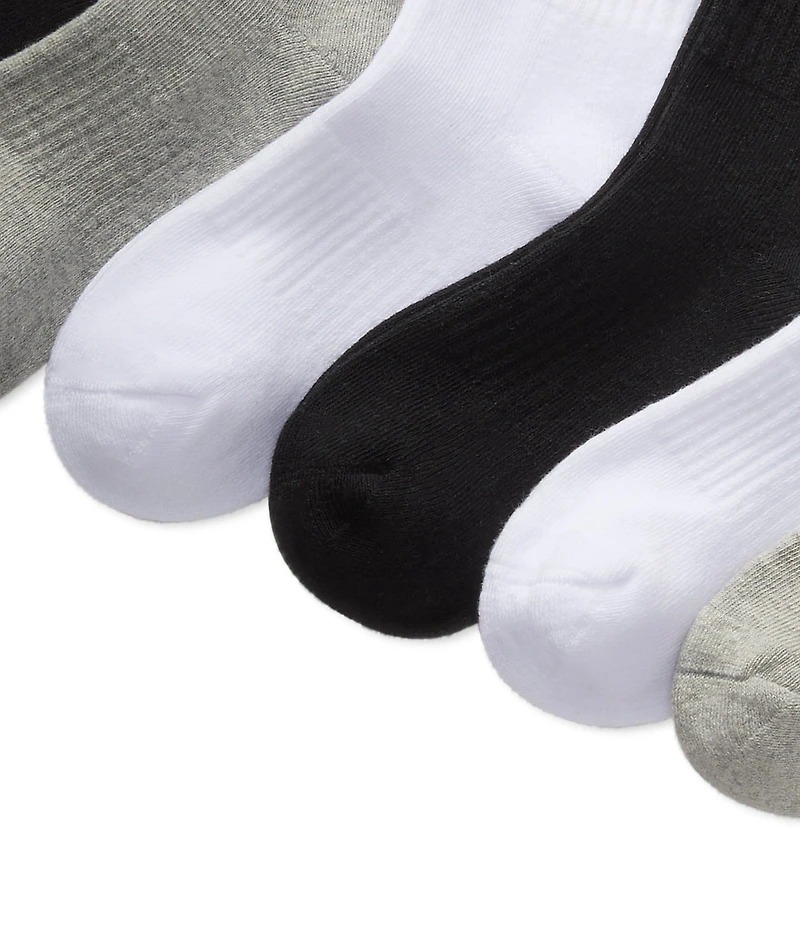 Polo Ralph Lauren Little/Big Boys Performance Solid Cushioned Crew Socks 6-Pack