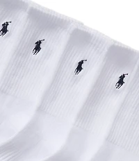 Polo Ralph Lauren Little/Big Boys Performance Solid Cushioned Crew Socks 6-Pack
