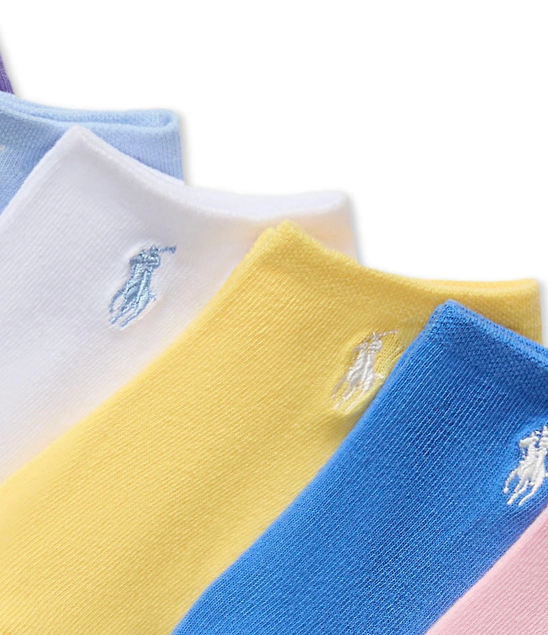 Polo Ralph Lauren Little/Big Girls Classic Solid Low-Cut Sock 6-Pack