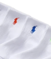Polo Ralph Lauren Little/Big Girls Performance Cushioned Solid Quarter Sock 6-Pack