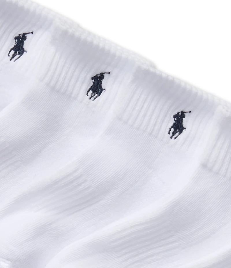 Polo Ralph Lauren Little/Big Girls Performance Solid Cushioned Quarter Socks 6-Pack