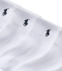 Polo Ralph Lauren Little/Big Girls Performance Solid Cushioned Quarter Socks 6-Pack