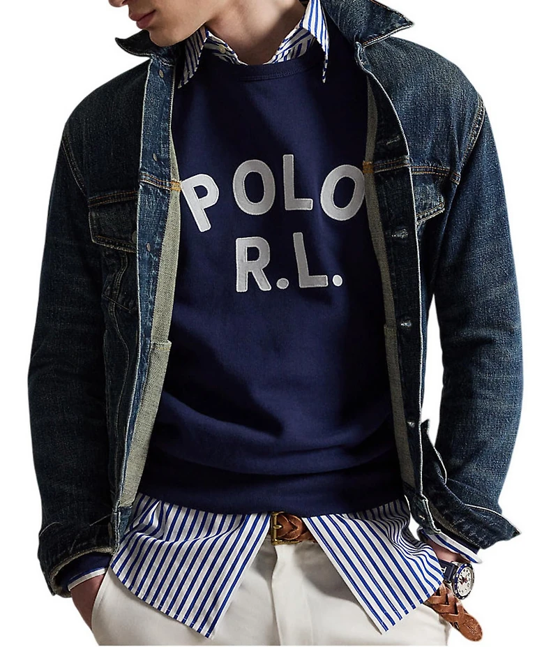 Polo Ralph Lauren Logo Long Sleeve Fleece Sweatshirt