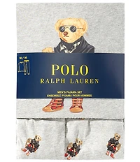 Polo Ralph Lauren Long Sleeve Holiday Bear Sleep T-Shirt & Jogger Pants Set