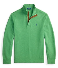 Polo Ralph Lauren Long Sleeve Luxury Jersey Quarter-Zip Pullover