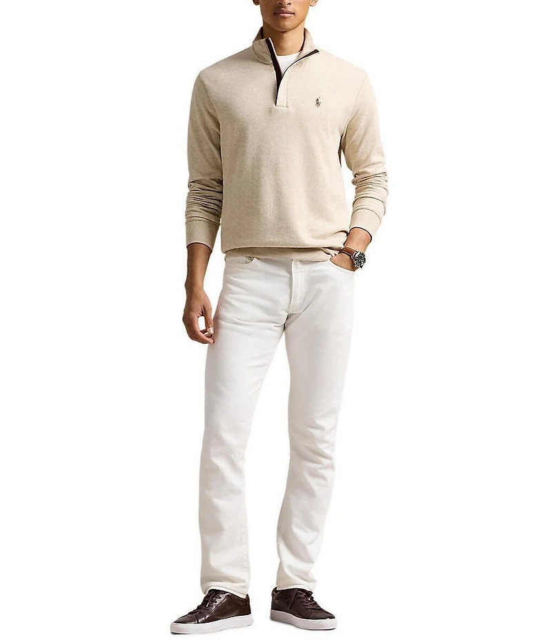 Polo Ralph Lauren Long Sleeve Luxury Jersey Quarter-Zip Pullover