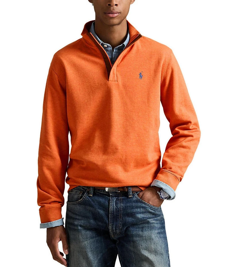 Polo Ralph Lauren Long Sleeve Luxury Jersey Quarter-Zip Pullover