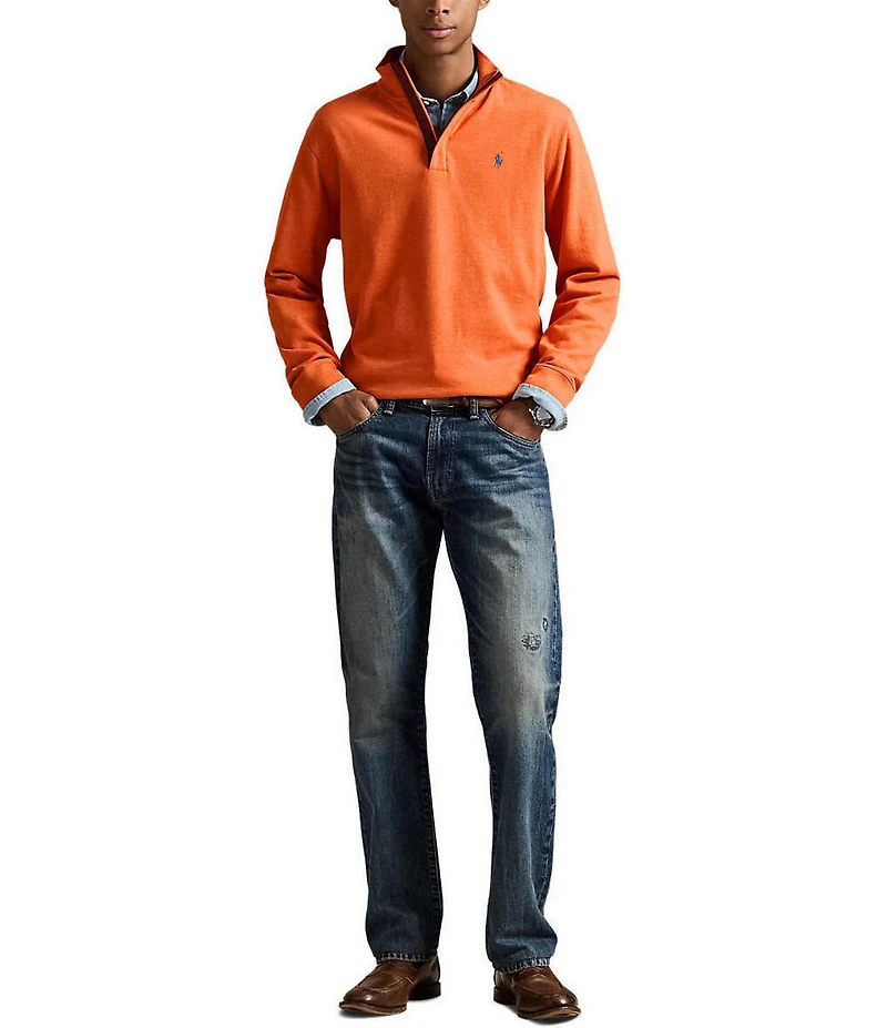 Polo Ralph Lauren Long Sleeve Luxury Jersey Quarter-Zip Pullover