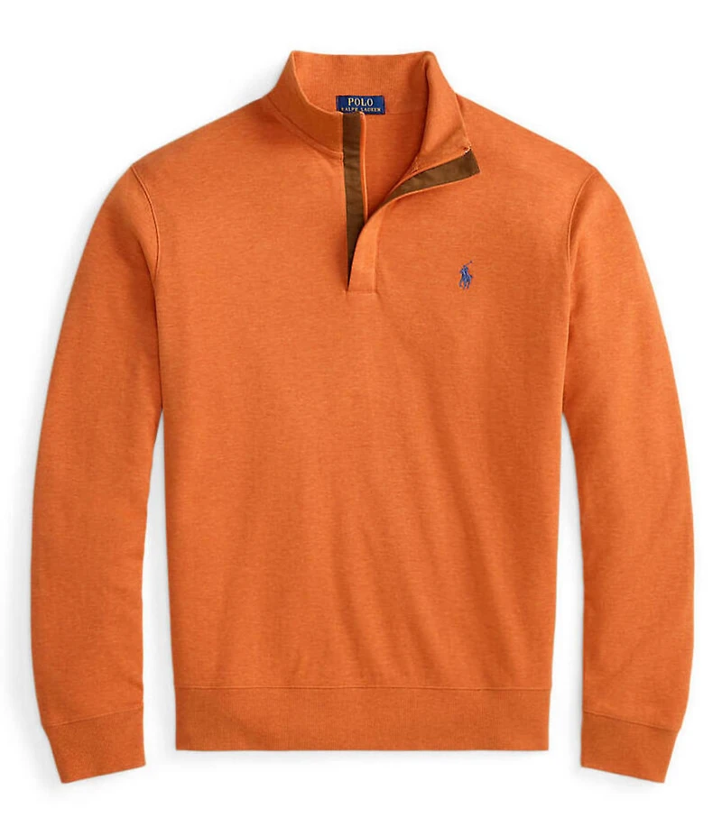 Polo Ralph Lauren Long Sleeve Luxury Jersey Quarter-Zip Pullover