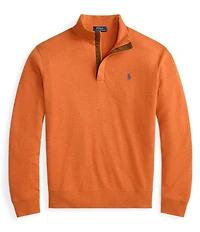Polo Ralph Lauren Long Sleeve Luxury Jersey Quarter-Zip Pullover