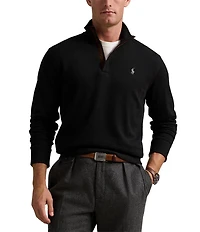Polo Ralph Lauren Long Sleeve Luxury Jersey Quarter-Zip Pullover
