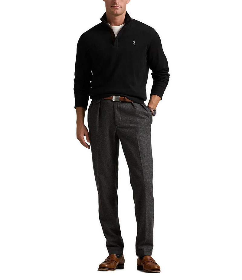 Polo Ralph Lauren Long Sleeve Luxury Jersey Quarter-Zip Pullover