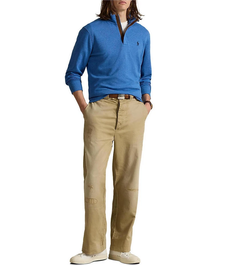 Polo Ralph Lauren Long Sleeve Luxury Jersey Quarter-Zip Pullover