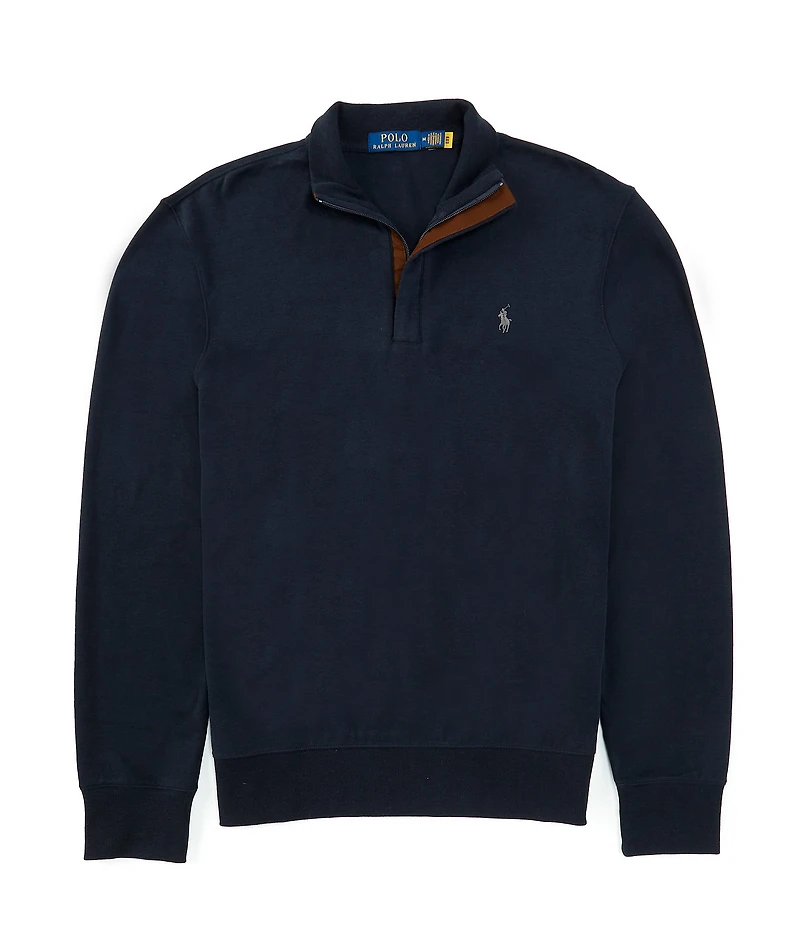 Polo Ralph Lauren Long Sleeve Luxury Jersey Quarter-Zip Pullover