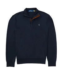 Polo Ralph Lauren Long Sleeve Luxury Jersey Quarter-Zip Pullover
