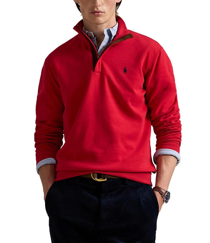 Polo Ralph Lauren Long Sleeve Luxury Jersey Quarter-Zip Pullover