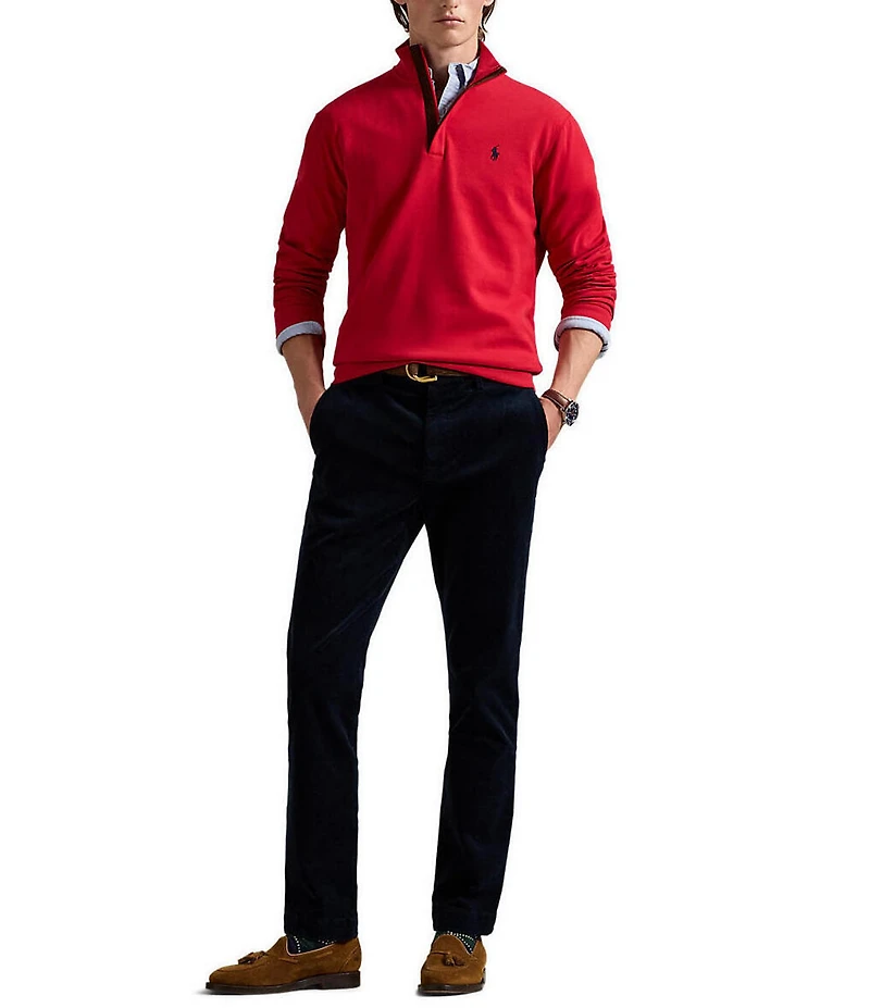 Polo Ralph Lauren Long Sleeve Luxury Jersey Quarter-Zip Pullover