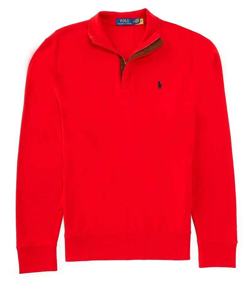 Polo Ralph Lauren Long Sleeve Luxury Jersey Quarter-Zip Pullover