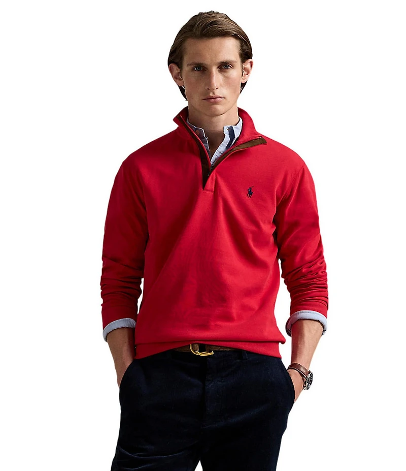 Polo Ralph Lauren Long Sleeve Luxury Jersey Quarter Zip Pullover