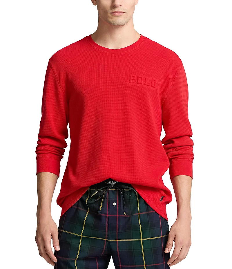Polo Ralph Lauren Long Sleeve Waffle Knit Sleep T-Shirt