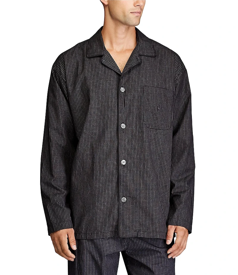 Polo Ralph Lauren Long Sleeve Woven Soho Plaid Pajama Top