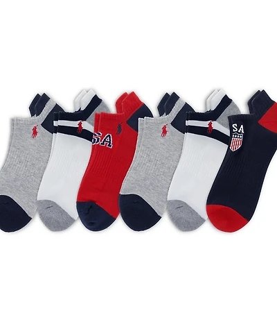 Polo Ralph Lauren Low-Cut Socks 6-Pack