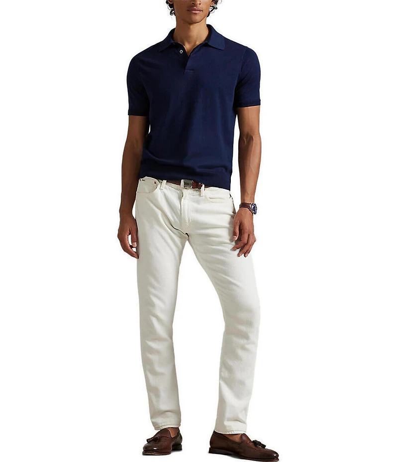 Polo Ralph Lauren Lux Cotton Sweater Short Sleeve Polo Shirt