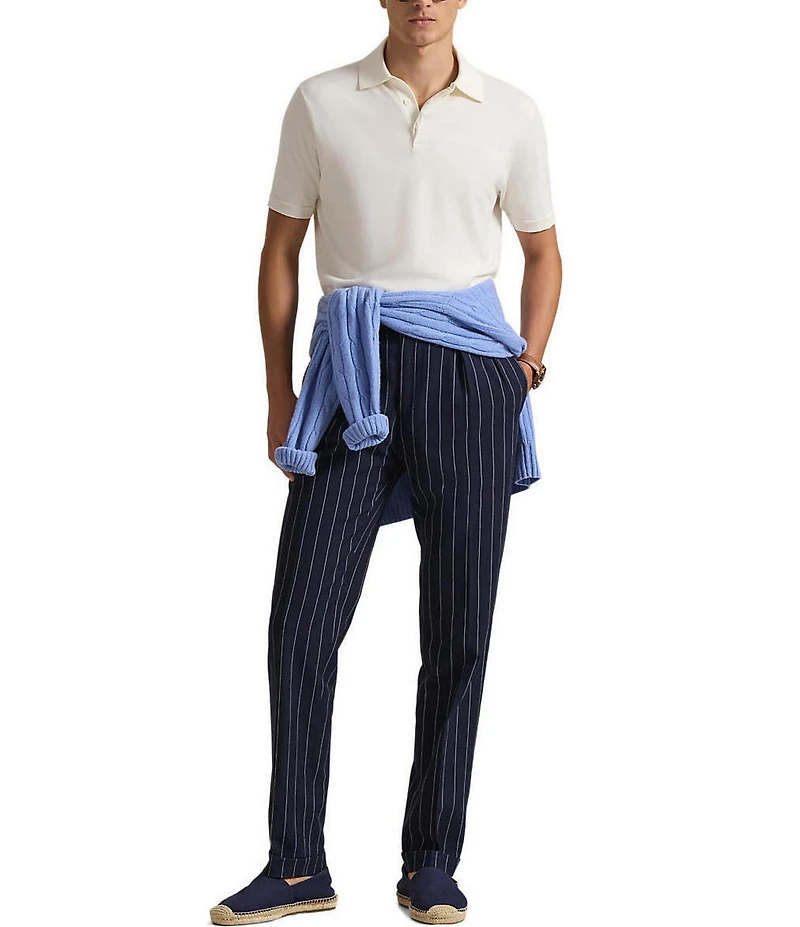 Polo Ralph Lauren Lux Cotton Sweater Short Sleeve Polo Shirt