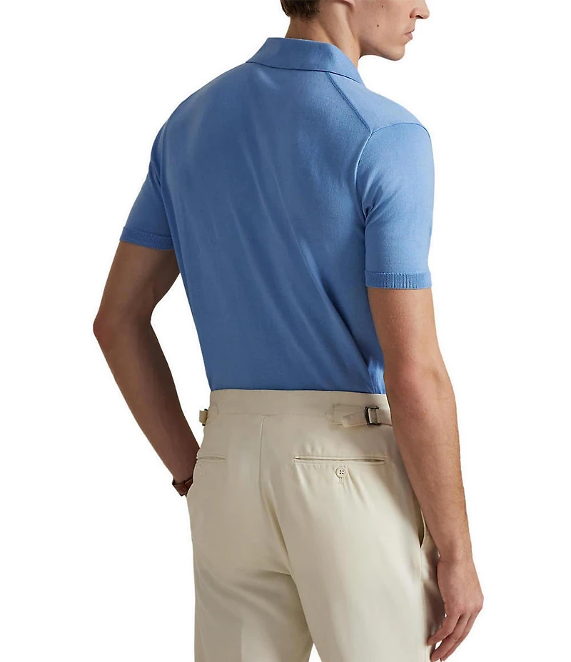 Polo Ralph Lauren Lux Cotton Sweater Short Sleeve Polo Shirt