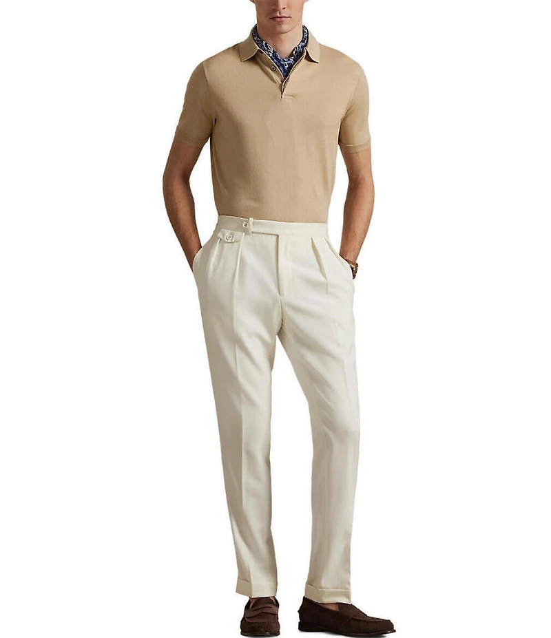 Polo Ralph Lauren Lux Cotton Sweater Short Sleeve Polo Shirt