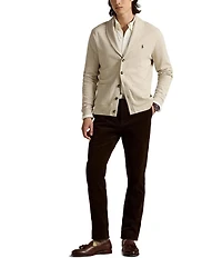 Polo Ralph Lauren Luxury Jersey Shawl Collar Long Sleeve Cardigan