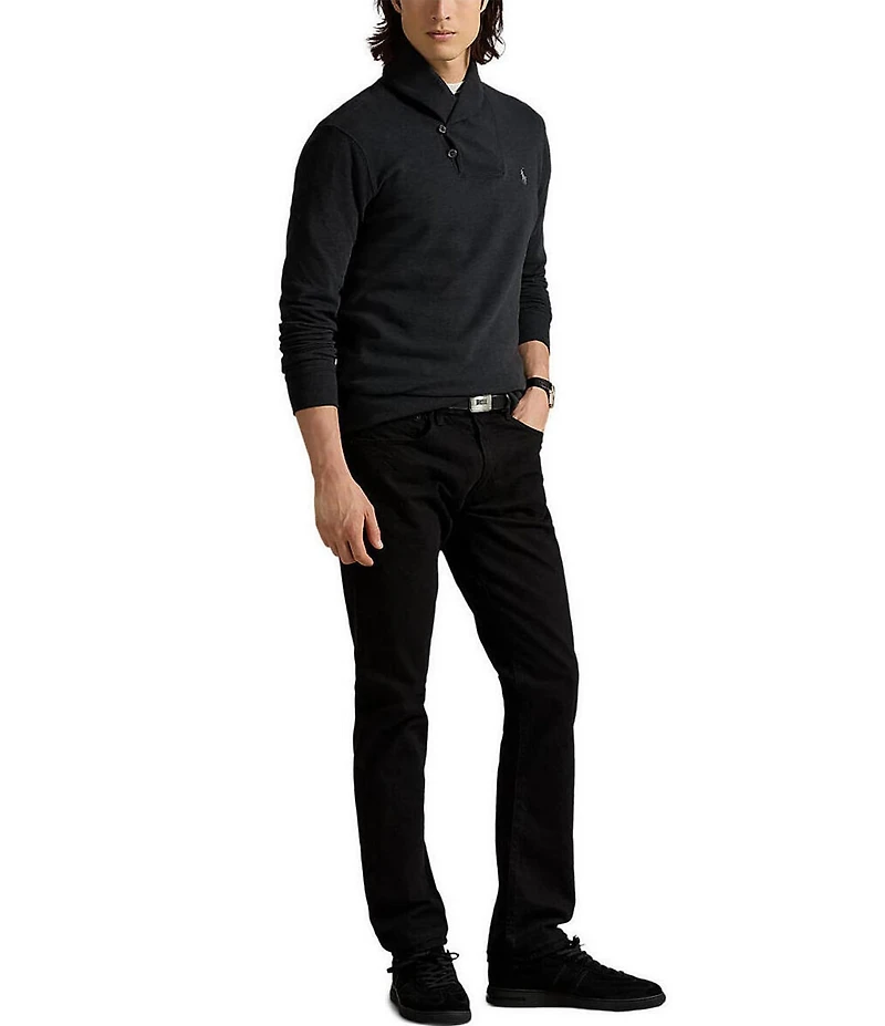Polo Ralph Lauren Luxury Jersey Shawl Collar Long Sleeve Pullover