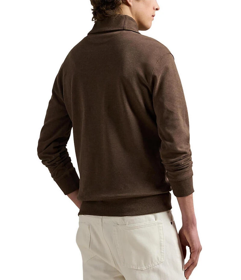 Polo Ralph Lauren Luxury Jersey Shawl Collar Long Sleeve Pullover