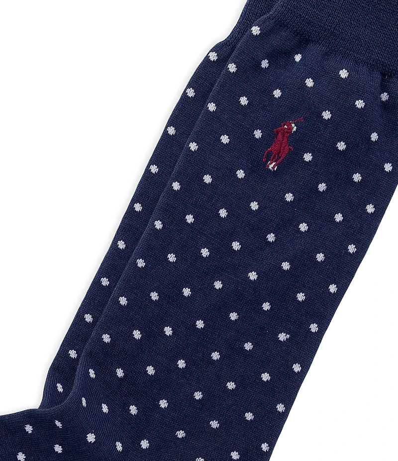 Polo Ralph Lauren Marino Wool Dot Dress Socks