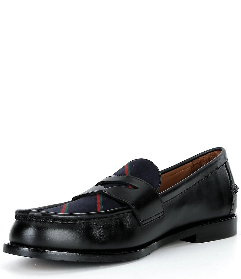 Polo Ralph Lauren Men's Alston Leather Inset Stripe Wool Penny Loafers