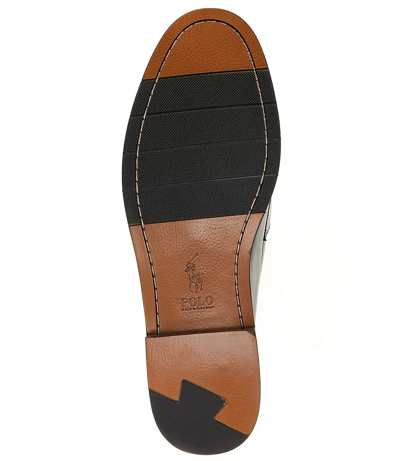 Polo Ralph Lauren Men's Alston Leather Inset Stripe Wool Penny Loafers