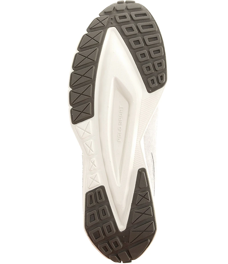 Polo Ralph Lauren Men's Boerum Knit Suede Signature Logo Sneakers