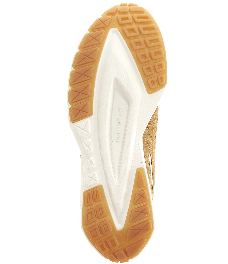 Polo Ralph Lauren Men's Boerum Knit Suede Signature Logo Sneakers