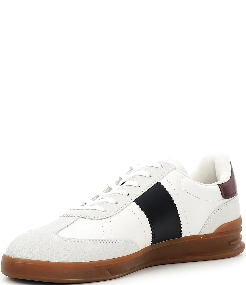 Polo Ralph Lauren Men's Heritage Aera Leather and Suede Logo Sneakers