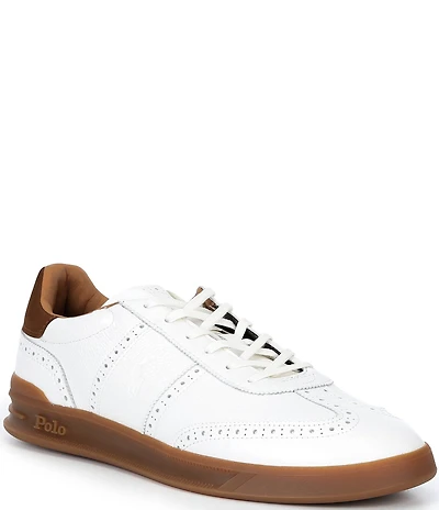 Polo Ralph Lauren Men's Heritage Aera Leather Brogue Sneakers