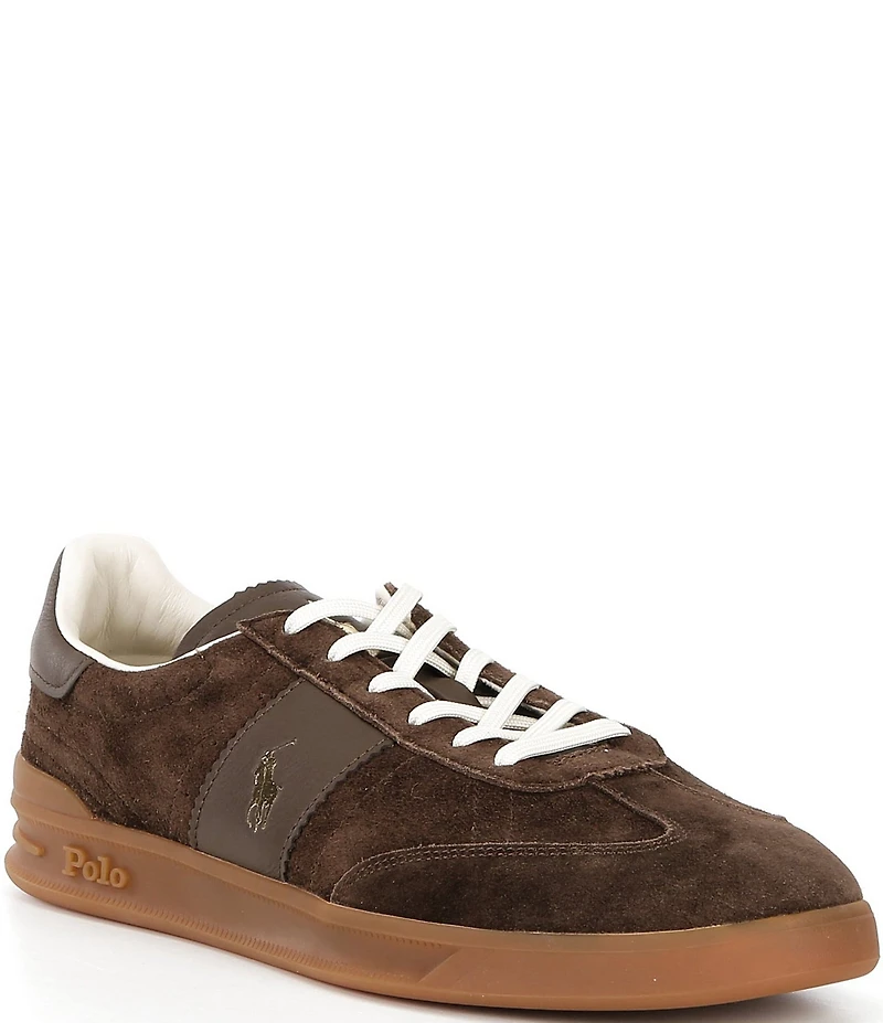 Polo Ralph Lauren Men's Heritage Aera Suede Logo Sneakers