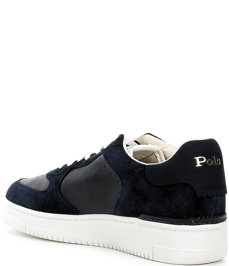 Polo Ralph Lauren Men's Master Court Suede and Leather Sneakers