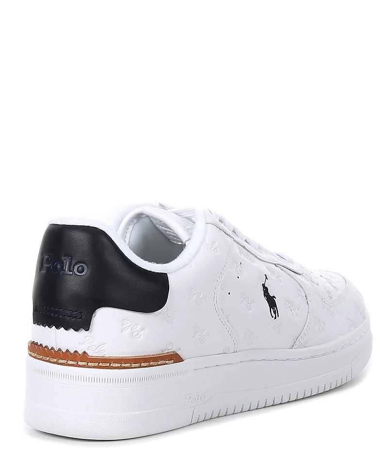 Polo Ralph Lauren Men's Masters Court Logo Leather Sneakers