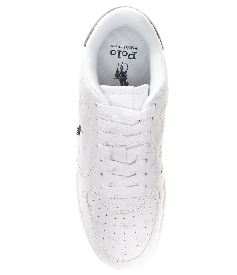 Polo Ralph Lauren Men's Masters Court Logo Leather Sneakers