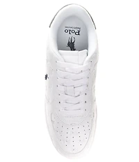Polo Ralph Lauren Men's Masters Court Logo Leather Sneakers